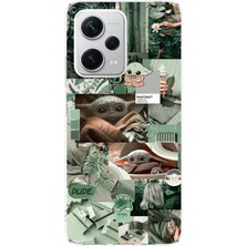 TechTree Redmi Note 12 Pro Plus Uyumlu Yoda Kolaj Tasarımlı Baskılı Silikon Kılıf