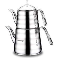 Paslanmaz Çaydanlık Takımı, Elegant Tasarım, 4 Parça Set