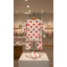 Leona Luxe Kalpli Kız Bebek Çıtçıtlı Body  & Alt Takım