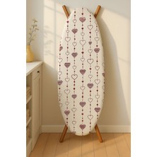 Ranforce Biyeli Çizgili Isıya Dayanıklı Ütü Masası Kılıfı 142X55 cm