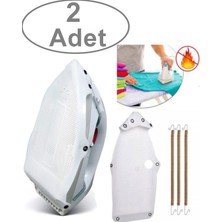 Yüksek Kalite 2'li Teflon Ütü Altlığı, Yanmaz ve Parlama Yapmaz