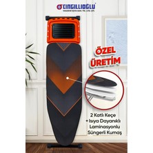 Sahra Lüks Black Serisi Ergonomik Desenli Ütü Masası, Şık ve Fonksiyonel