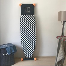 Büyük Boy Ipli Keçeli Ütü Masası Kılıfı 55X140CM Zebra Desen