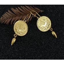 14 Ayar Altın Reşatlı Küpe 2,22 gr