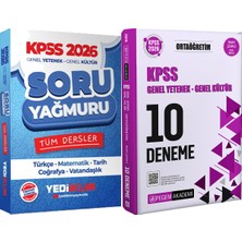 Yediiklim Yayınları 2026 Kpss Tüm Dersler Soru Yağmuru - 2026 Kpss Ortaöğretim Çözümlü 10 Deneme