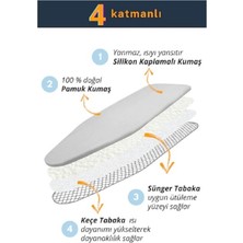 Işlevsel Keçeli Süngerli Isıya Dayanıklı Ütü Masası Kılıfı