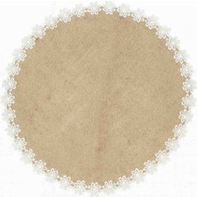 Sada Kadın Kooperatifi Jüt Supla / 6'lı Dantel Detaylı