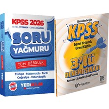 Yediiklim Yayınları 2026 Kpss Tüm Dersler Soru Yağmuru - 3 Deneme