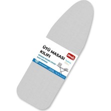 Gri Süngerli Yanmaz Ayarlanabilir Ütü Masası Kılıfı 48X136 cm