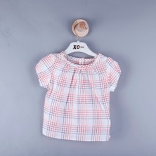 Çikoby P-004272 (Ck 8151) Kız Desenli Dokuma Bluz 6-36 Yaş