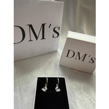 DMs Silver Kelebek Halka Gümüş Küpe