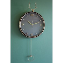 Ronanna Buğz Geyikli Sarkaçlı Duvar Saati