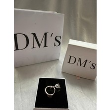 DMs Silver Menekşe Çiçekli Gümüş Küpe