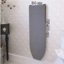 Gri Duvara Monte Katlanır Ütü Masası 90CM, Pratik ve Şık Tasarım