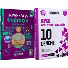 Yediiklim Yayınları 2026 Kpss Atölye Serisi Coğrafya Video Çözümlü Soru Bankası - 2026 Kpss Ortaöğretim Çözümlü 10 Deneme
