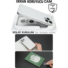 Tech&bello accessories Iphone 17 Uyumlu Kolay Kurulum Aparatlı Magicbox Şeffaf Tam Kaplayan Ekran Koruyucu
