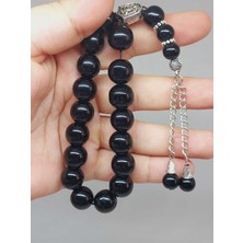 Oniks (Onix) Taşı Parlak 17LIK Efe Tesbih 12MM (51532)