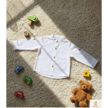 E&z Minibohe Çocuk Gömlek Beyaz