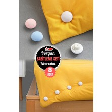 8'li Yorgan Battaniye Klipsi ve Düğme Seti, Pratik ve Şık Yatak Düzenleme