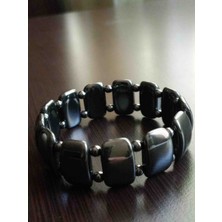 Alsade Hematit Taşı Özel Kesim Geniş Bileklik