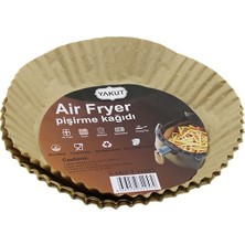 Neva Prime 25PCS Küçük=taban 16CM-AĞIZ:22CM Tabak Model Yuvarlak Air Fryer Pişirme Kalıp Kağıt 200 Derecedayanıklı (5361)