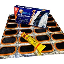 Neva Prime 24 Parça Bisiklet Teker Yaması Soğuk Yama (5361)