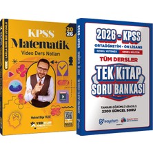 Yediiklim Yayınları 2026 Kpss Atölye Serisi Matematik Video Ders Notları - Ortaöğretim Ön Lisans Tek Kitap Soru