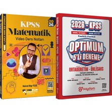 Yediiklim Yayınları 2026 Kpss Atölye Serisi Matematik Video Ders Notları - Optimum 5 Deneme