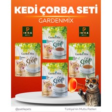 Gardenmix Karışık Kedi Çorbası Seti – Somonlu, Tavuklu, Ton Balıklı ve Ördekli (4’lü Set)