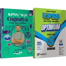 Yediiklim Yayınları 2026 Kpss Atölye Serisi Coğrafya Video Ders Notları - Lisans Optimum 5 Deneme