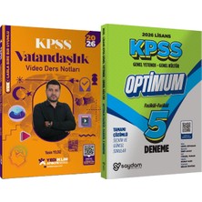 Yediiklim Yayınları 2026 Kpss Atölye Serisi Vatandaşlık Video Ders Notları - Lisans Optimum 5 Deneme