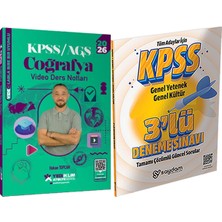 Yediiklim Yayınları 2026 Kpss Atölye Serisi Coğrafya Video Ders Notları - 3 Deneme