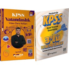 Yediiklim Yayınları 2026 Kpss Atölye Serisi Vatandaşlık Video Ders Notları - 3 Deneme