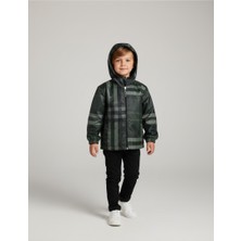 Soft and Baby Yeşil Ekose Yağmurluk