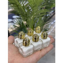 Şık Altı Parça Mini Kare Tuzluk Seti, Gold Renkli, Modern Tasarım