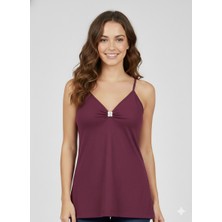 Teknur Bayan Atlet Önü Taş Detaylı Sırt Dekolte