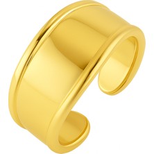 Venüs Design Çelik Dalgalı Yüzük( Ayarlanabilirdir )