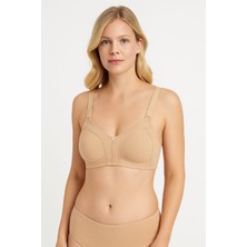 En Moda İç Giyim Ten Rengi Dikişsiz Penye Toparlayıcı Sütyen