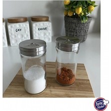 Cam UN330 Büyük Boy Ikili Tuzluk ve Baharatlık Seti