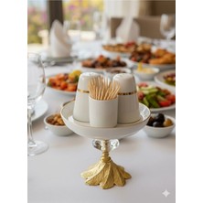 Şık Gold Yaldız Tuzluk Seti, Sofralarınıza Zarif Dokunuş