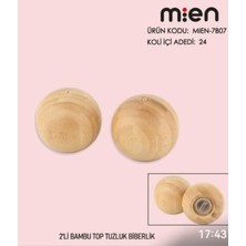 Bambu Top 2'li Tuzluk ve Biberlik Takımı, Şık ve Dayanıklı Set
