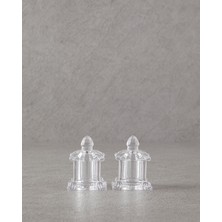 Cam Tuzluk ve Biberlik Seti, Şeffaf, Modern ve Şık Tasarım
