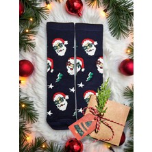 Diva Viva - Yılbaşı Temalı Unisex Çorap – Desenli Özel Tasarım (Hediye Paketli)