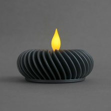 Polizer Spiral Formlu Tealight Mumluk | Modern Dekoratif Mumluk