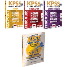 Yargı Yayınevi 2026 Kpss Tarih Coğrafya Vatandaşlık 2016-2026 Konu Konu Çıkmış - 3 Deneme