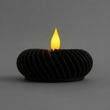 Polizer Spiral Formlu Tealight Mumluk | Modern Dekoratif Mumluk