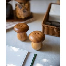 Doğal Bambu Tuz ve Biberlik Seti, Şık ve Kullanışlı Mutfak Aksesuarı