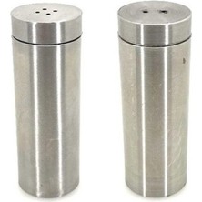 Çelik Baharatlık Seti, 2 Parça, 9 Cm, Şık ve Kullanışlı Tasarım