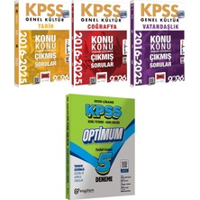 Yargı Yayınevi 2026 Kpss Tarih Coğrafya Vatandaşlık 2016-2026 Konu Konu Çıkmış - Lisans Optimum 5 Deneme