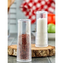 Şık 2'li Mika Kristal Baharatlık Seti, Modern ve Estetik Tasarım